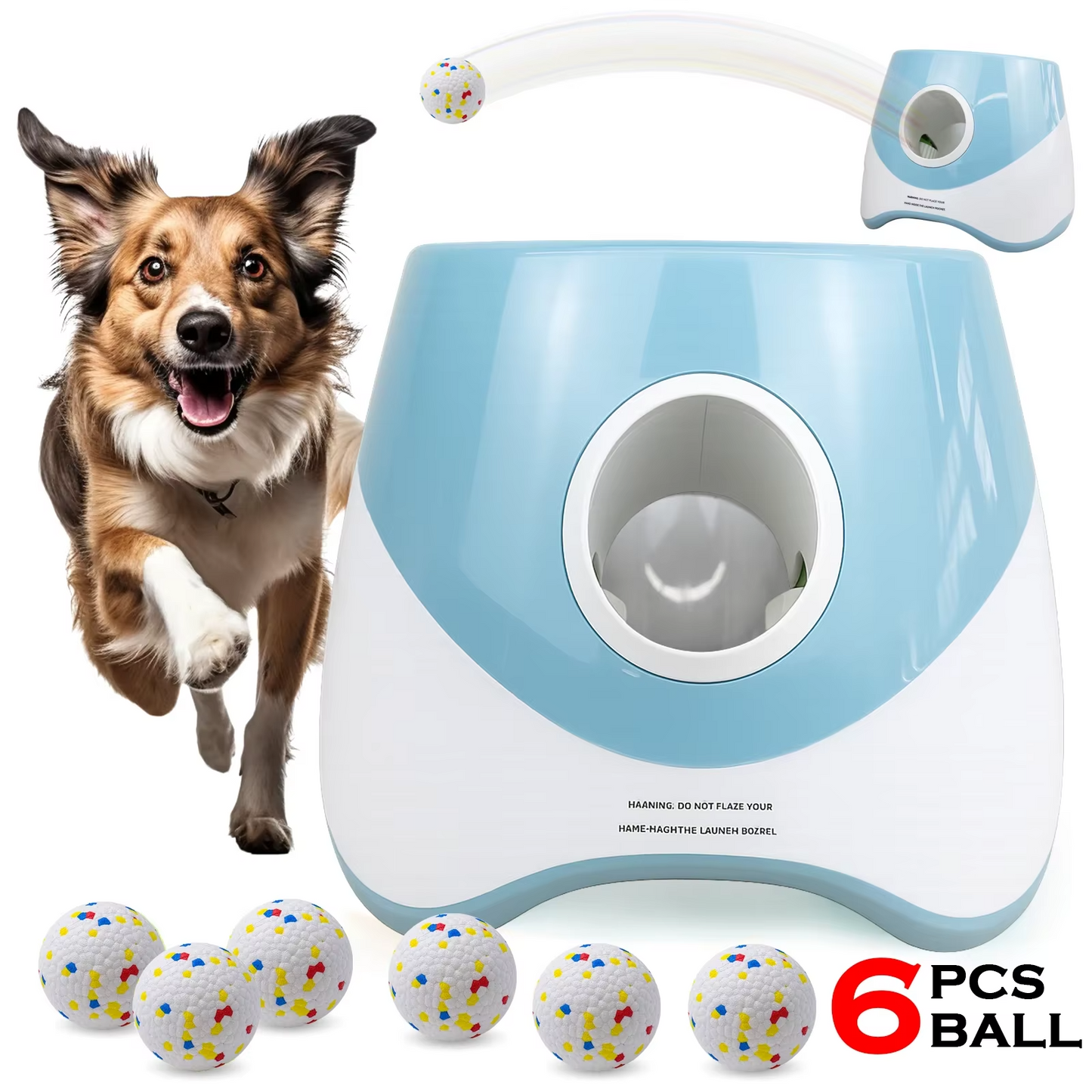 Automatic Dog Tennis Ball Launcher – Rechargeable Interactive Toy for Endless Fetch & Fun Play
