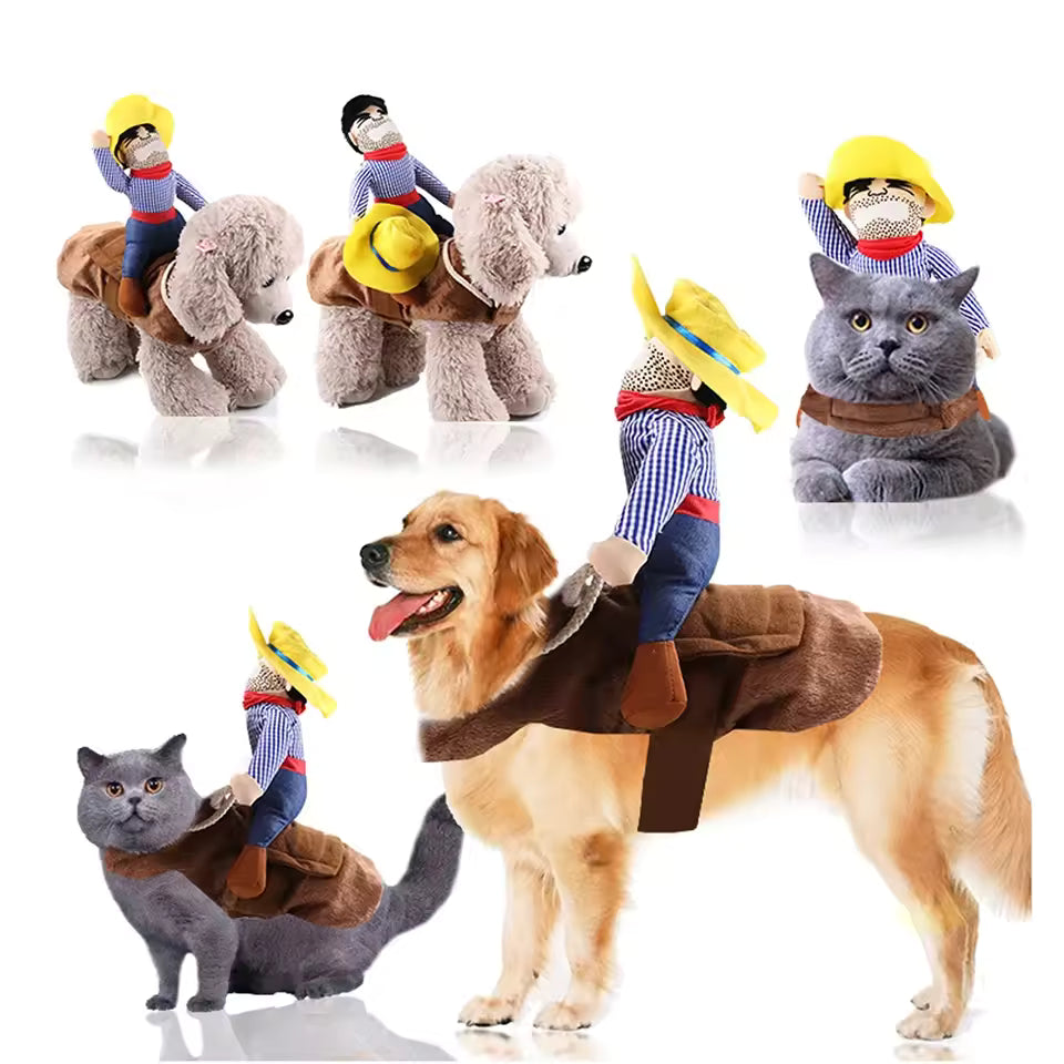 Pet Clothes Funny Cowboy Dressing Up