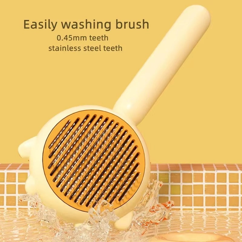 Self-Cleaning Slicker Brush