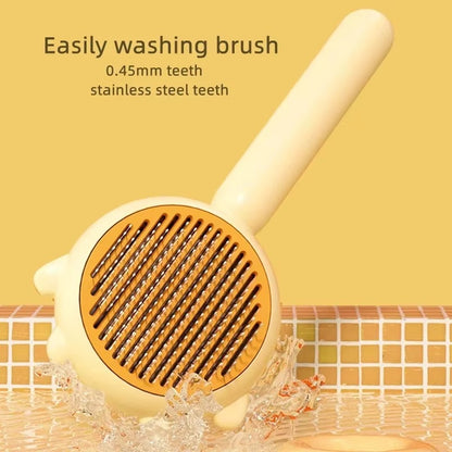 Self-Cleaning Slicker Brush