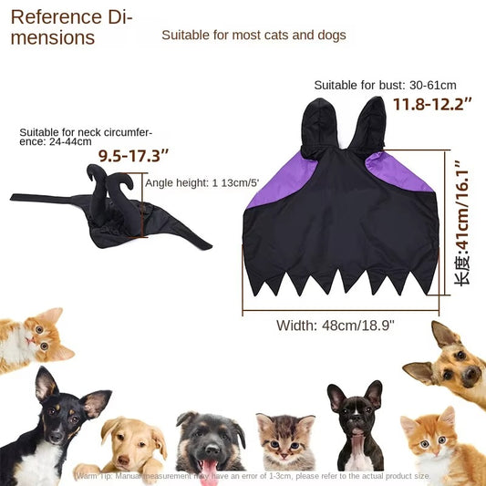 Halloween Dracula Pet Hooded Cloak