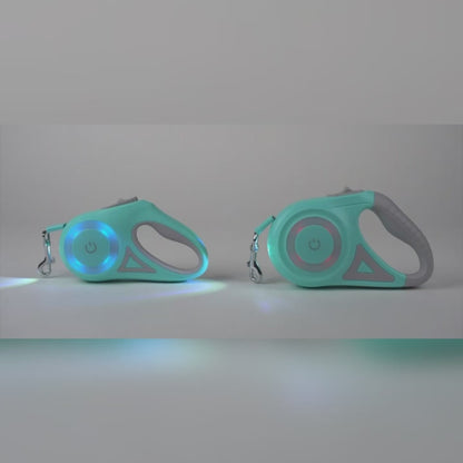 LED Retractable Dog Leash with light