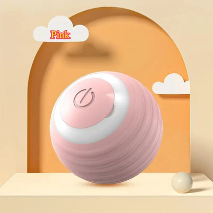 Pet Interactive Ball Toy Automatic Rolling Ball Faux Tail Rechargeable Smart