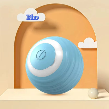 Pet Interactive Ball Toy Automatic Rolling Ball Faux Tail Rechargeable Smart