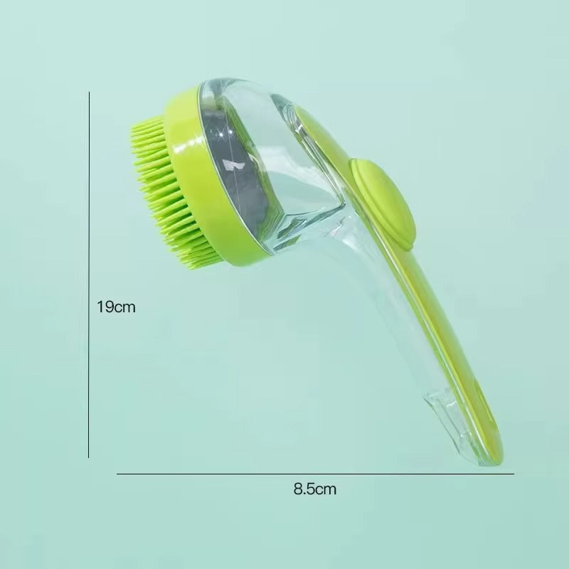🎁 Special long-handled pet bathing brush with shampoo holder (100% off)
